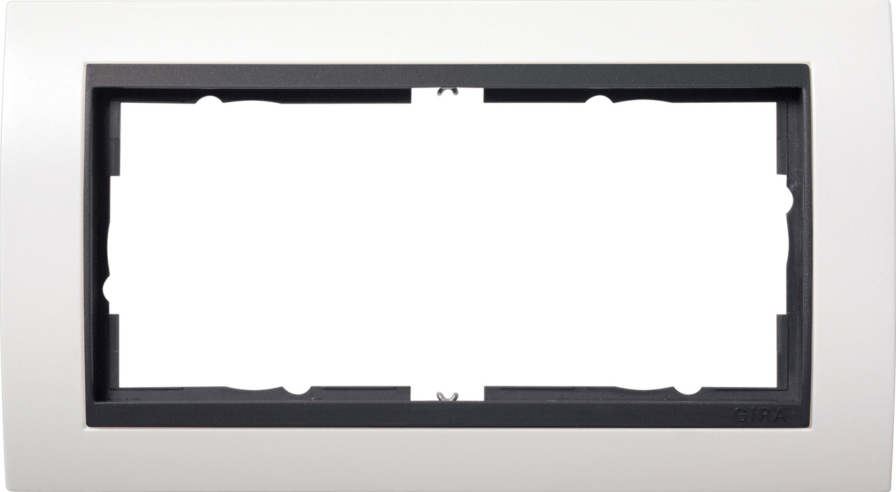 1St. Gira 1002808 Abdeckrahmen 2f o.M. Zwischenr. AN Gira Event Reinweiß