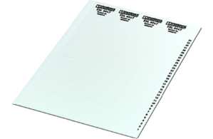 1St. Phoenix ESL 29X8 Einsteckstreifen Bogen Weiss unbeschriftet beschriftbar mit: Office-Drucksysteme: Laser-Pri