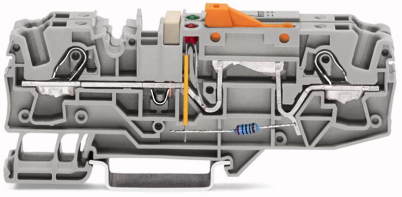 1St. Wago 2006-1671/1000-851 Erdleiter-Trennklemme Topjob S grau 6qmm Mittenbeschriftung 200616711000851