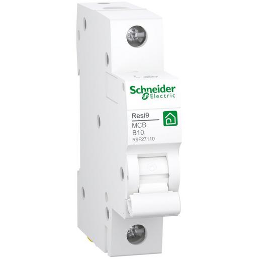 1St. Schneider Electric R9F27110 Leitungsschutzschalter Resi9 1P, 10A, B Charakteristik, 10kA