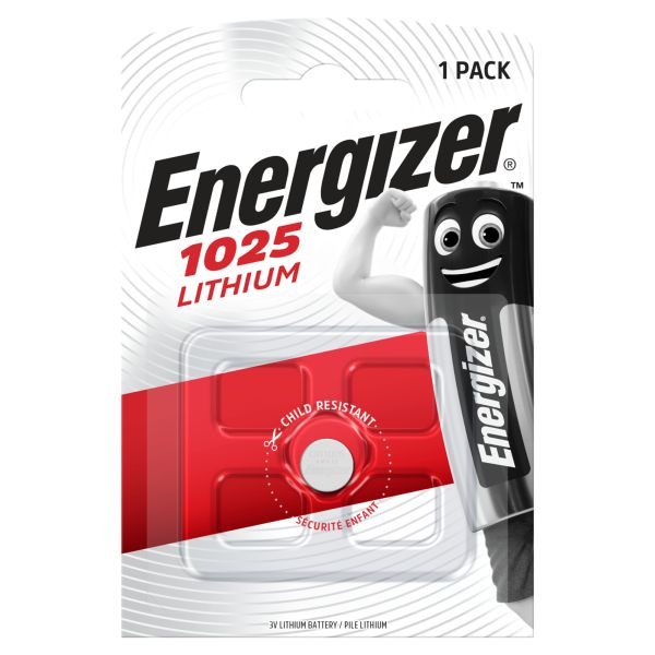 4St. ENERGIZER CR1025 CR1025 3 Volt 1er Blister,Inhalt:1Stück 4St. Energizer CR1025 CR1025 3 Volt 1er Blister