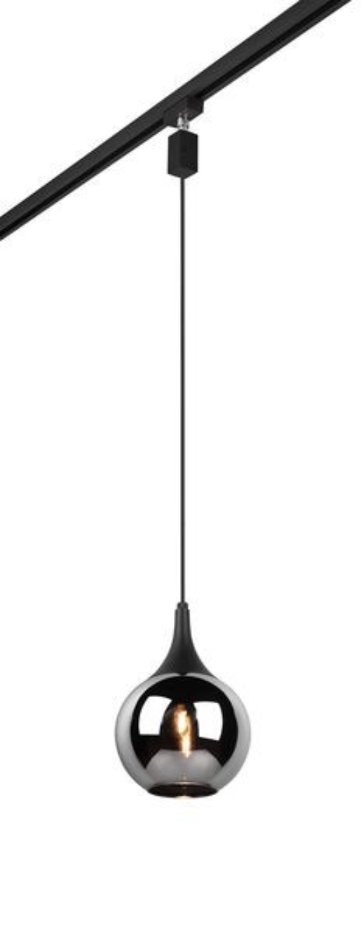 1St. Trio 73700132 73700132 Pendelleuchte chrom/sw.1xE14