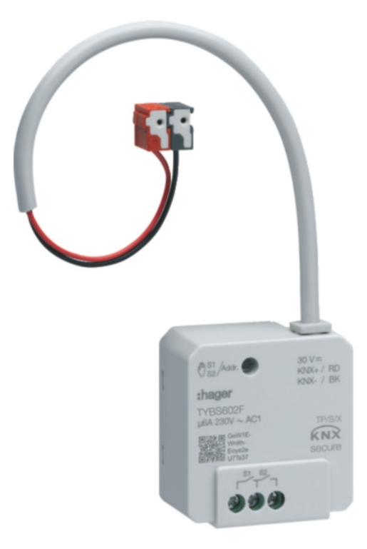 1St. Hager TYBS602F Schalt-/Jalousieaktor 2/1-fach KNX 6A
