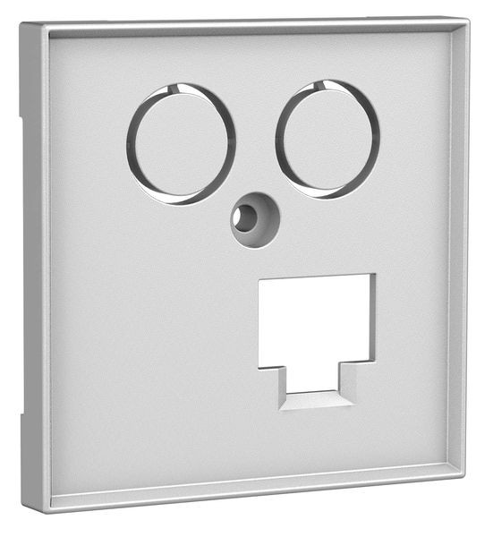 1St. HOMEWAY HW-Z0LRWM55V1 Zentralplatte one. TV+LAN 55x55mm rwm
