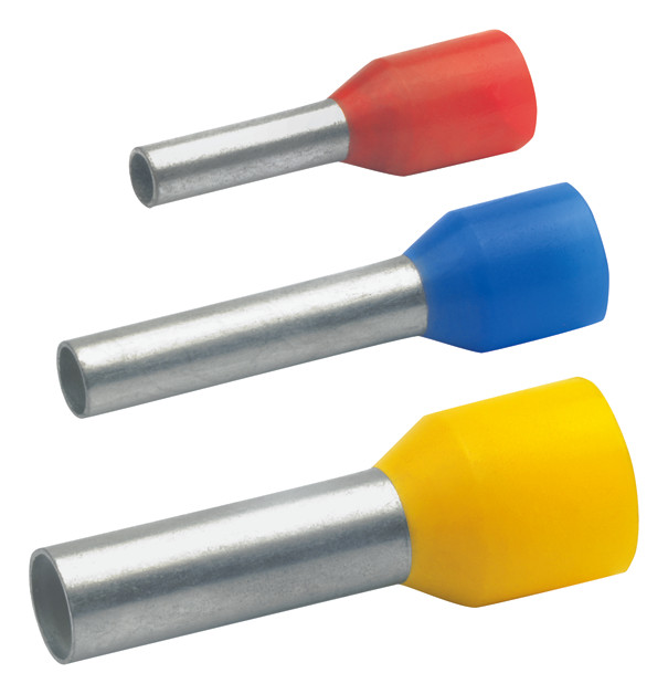 500St. Klauke GR4698 Aderendhülsen isoliert, DIN 46228 Teil 4, 0,5 mm², 14 mm Länge