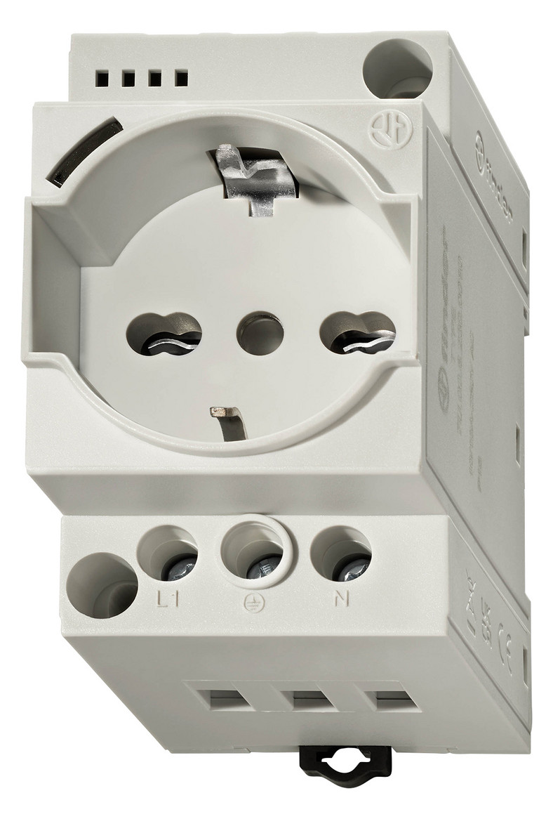 60St. Finder Steckdose grau 7U.00.8.230.0010 m.LED-Anzeige f.Schaltschrank REG