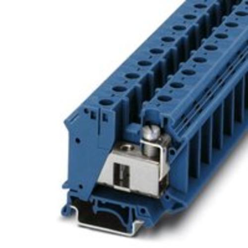 1St. Phoenix Contact UTI 35 BU Installationsklemme Schraubanschluss Querschnitt: 0,75 mm² - 35 mm² AWG: 18 - 2 Breite: 15,2 mm  blau Montageart: NS 35/7,5 NS 35/15 3075731
