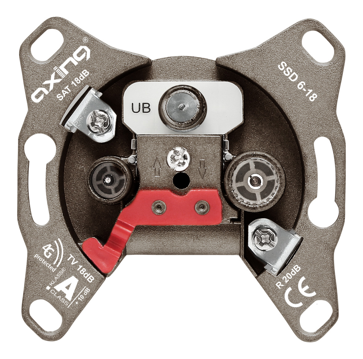 1St. Axing SSD618 3-Port programmierbare Unicable Dose
