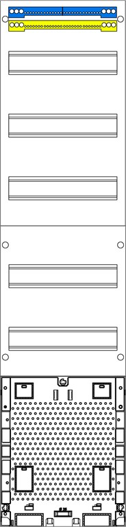 1St. F-Tronic V17APZO Verteilerfeld 1-feldrig, 5r, H=1050mm, APZ ohne APL-Set