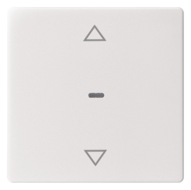 1St. Berker 80961229 Abdeckung für Tastsensor-Modul 1fach mit Pfeil-Symbol Q.x polarweiß samt