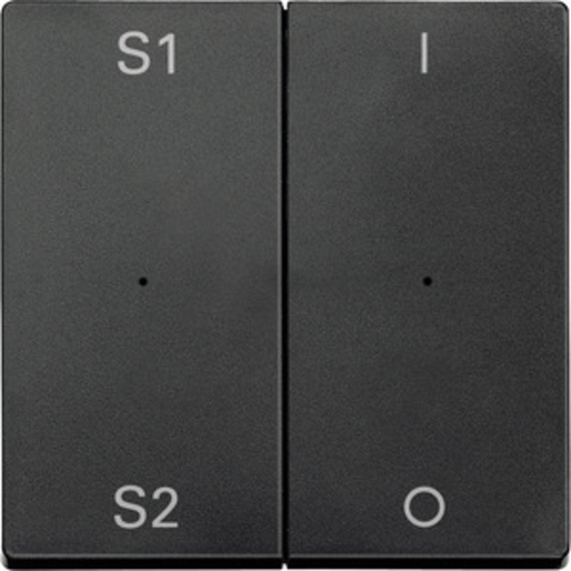 1St. Merten MEG5228-0414 Wippen für Taster-Modul 2fach (Szene1/2 1/0) anthrazit System M MEG52280414 * PlusLink