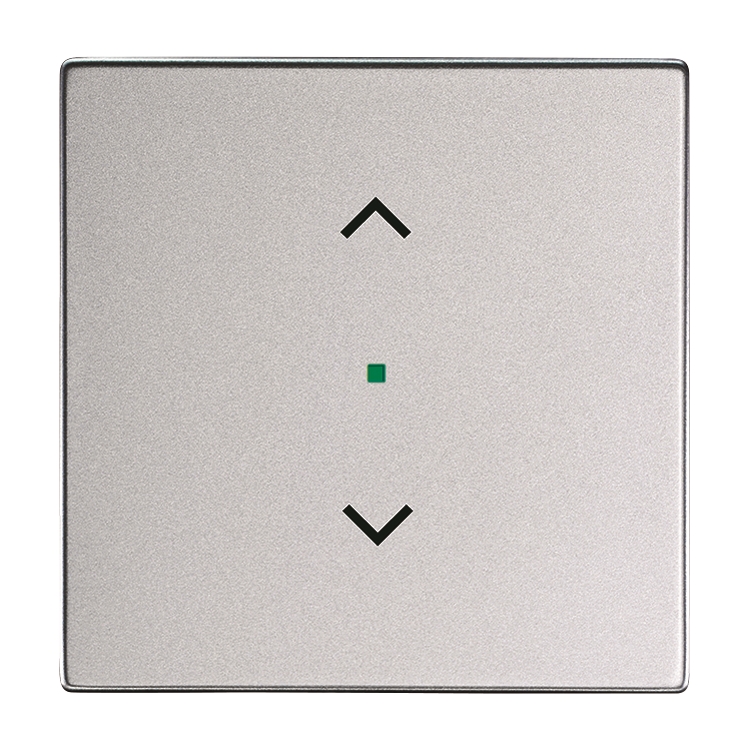 1St. Busch-Jaeger 6232-10-83 Wippe, 1-fach, mit Symbol Jalousie Busch-free@home alusilber