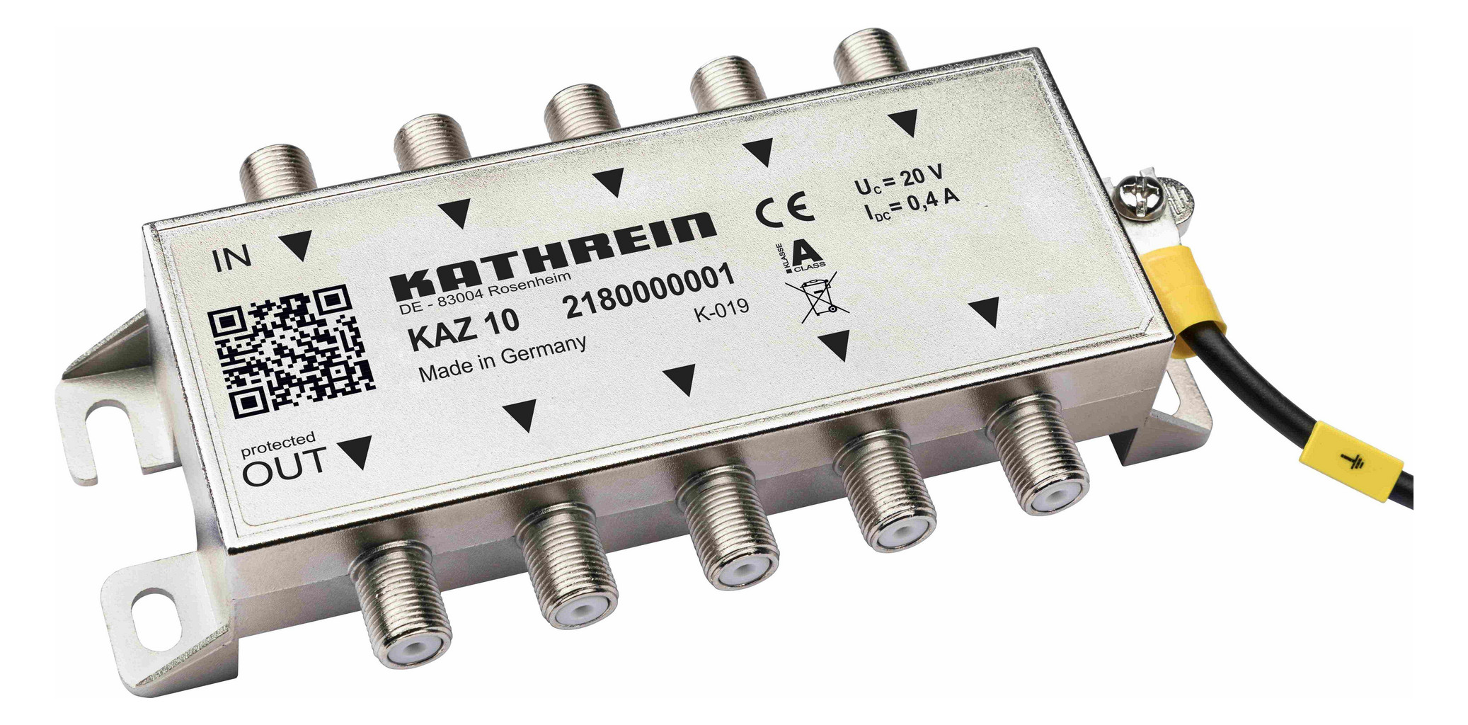 1St. Kathrein 2180000001 KAZ 10 Überspannungsschutz 5-fach