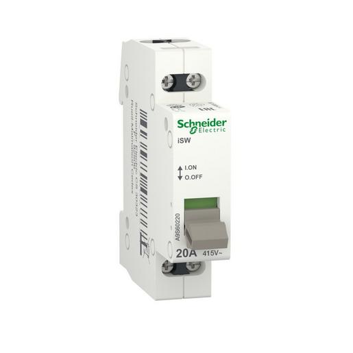 1St. Schneider Electric A9S60220 Lasttrennschalter iSW, 2P, 20A, 415V