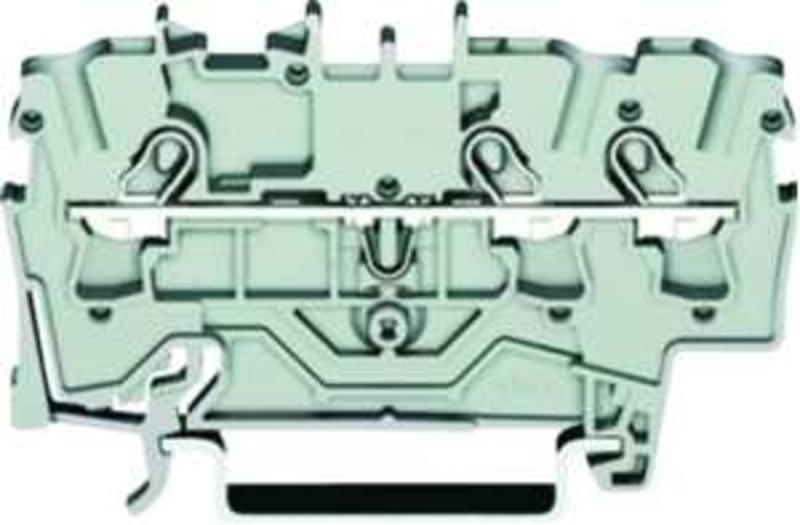 1St. Wago 2002-1301 3-L-FV-Durchgangsklemme grau 20021301