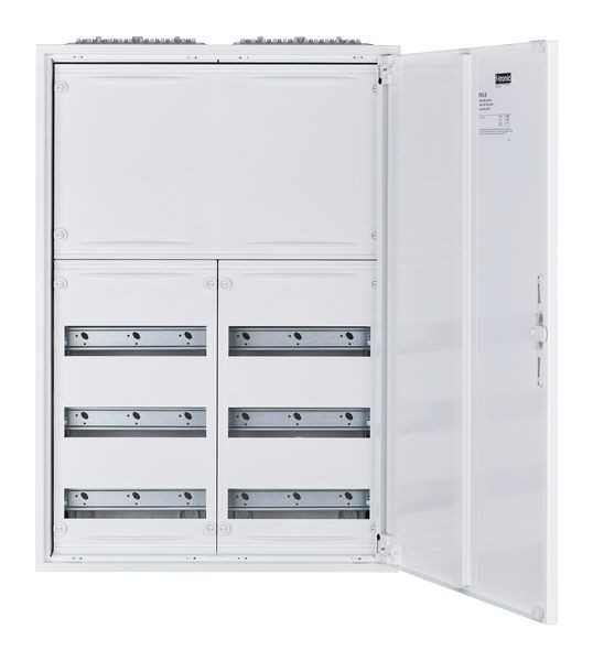 1St. F-Tronic FV2-5-RK AP Feldverteiler FV2-5-RK, 2-feldrig, 5r, Reihenklemmen, 800x550x165mm 7110706