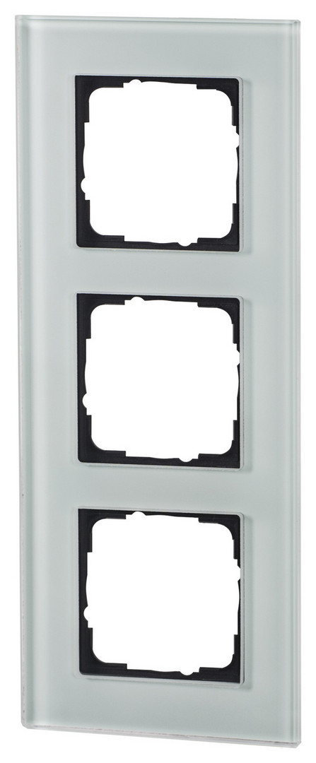 1St. Halmburger 3548 GB-553 (mi) Design Glasrahmen 3-fach mint Einsätze 55x55 mm Echtglas