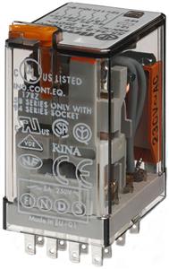 1St. Finder 553482300040 Miniatur-Steckrelais, Spule 230 V AC, 4 Wechsler, 553482300040 55.34.8.230.0040