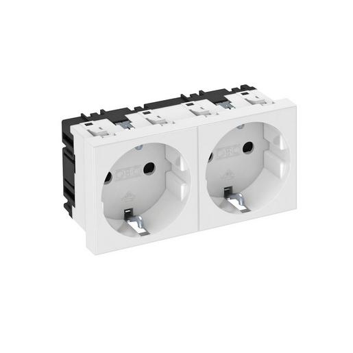 1St. OBO Bettermann STD-D0 RW2 Steckdose 0 , 2-fach Schutzkontakt 250V