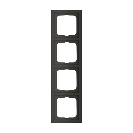 1St. Busch-Jaeger 1724-885K future linear-4-fach Rahmen future linear schwarz matt