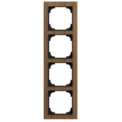 1St. Busch-Jaeger 1724-4086 Rahmen 4-fach Holz Walnuss 1St. Busch-Jaeger 1724-4086 Rahmen 4-fach Holz Walnuss