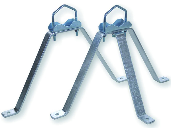 1St. Weiss MHZ3060 Mauerhalterset Stahl 30cm