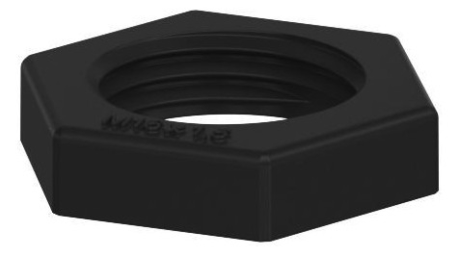 100St. Obo 2049074 116 M16 SW PA Gegenmutter M16, PA, schwarz,Inhalt:1Stü