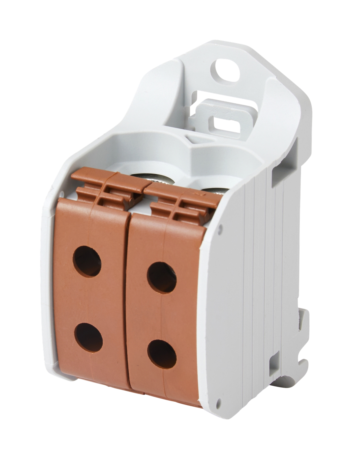 5St. F-Tronic RKA50-1-4br Reihenklemme 50mm², 1polig, 4 Anschlüsse, braun, CU/AL, RKA50-1-4br 7730061