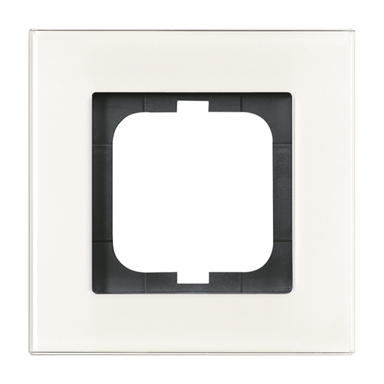 1St. Busch-Jaeger 1721-811 1-fach Rahmen carat weißglas