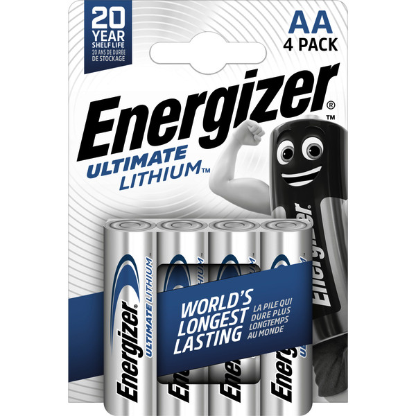 1St. ENERGIZER L91 (4 Stk.) Ultimate Lithium Mignon (AA) 1,5Volt 4er