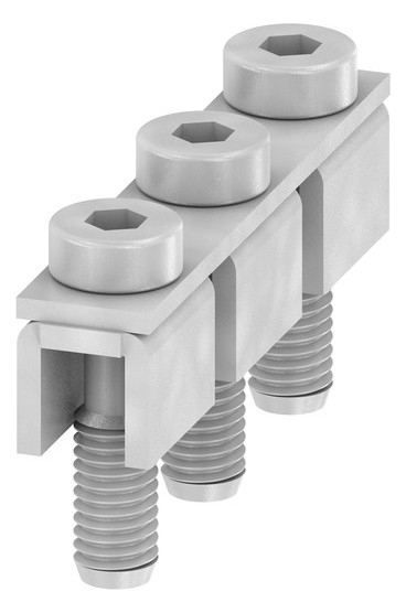 100St. Weidmüller WQV 50N/3 Querverbinder (Klemmen), geschraubt
