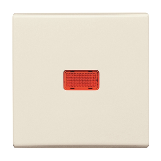 1St. Busch-Jaeger 2107-32 Wippe, mit roter Kalotte Allwetter 44 (IP 44) cremeweiß