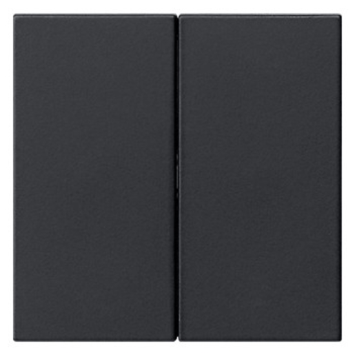 1St. Gira 5370005 Wippe 2f unbedruckt System 55 Schwarz m