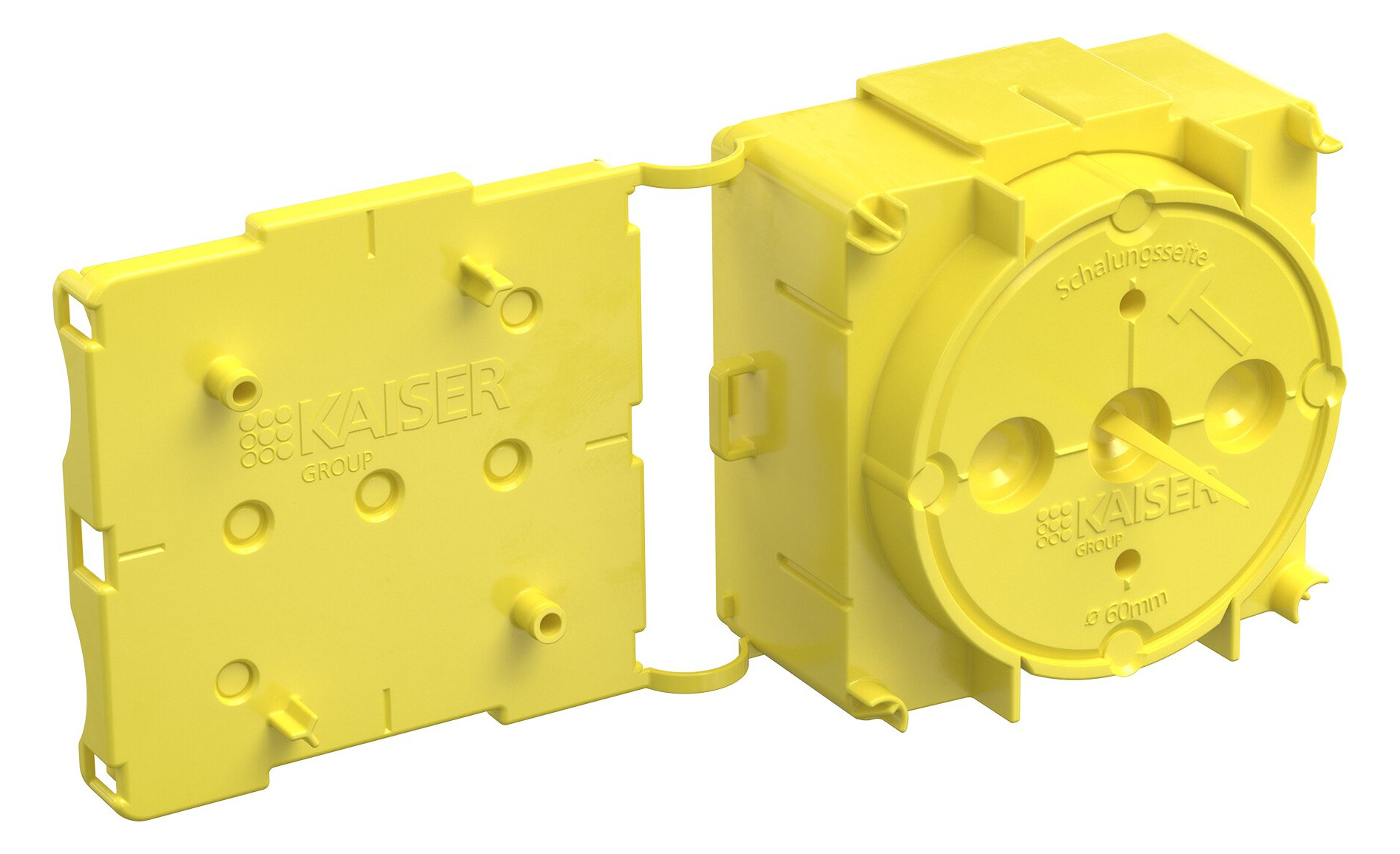 100St. Kaiser 1256-01 Betonbau, Gerätedose Flat 45