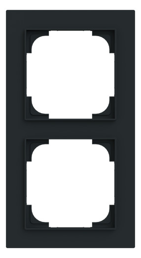 1St. Busch-Jaeger 1722-4Rahmen 2-fach schwarz matt 1St. Busch-Jaeger 1722-4Rahmen 2-fach schwarz matt