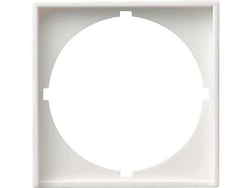 1St. Gira 028103 Adapterrahmen 50x50 rund System 55 Reinweiß glänzend