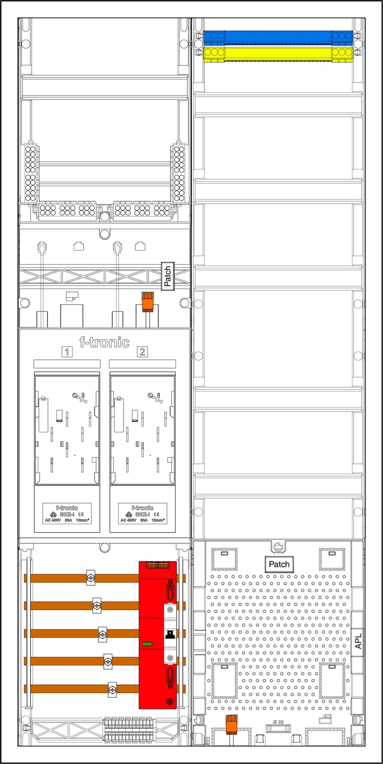 1St. F-Tronic EHZ722APZÜSB6 EHZ722APZÜSB6, 2 ZP, DS, 1 VAPZ inkl. APL, ÜSSB6 mit SV, 2 PPV, 1 PL150 7195253