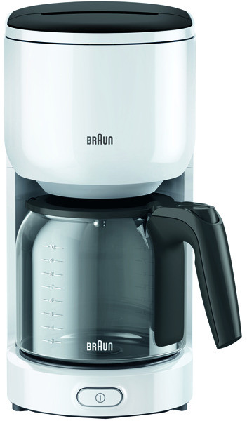 1St. DELONGHI KF 3120 WH 1.100 W, 10 Tassen, weiß, Aroma-Glaskann