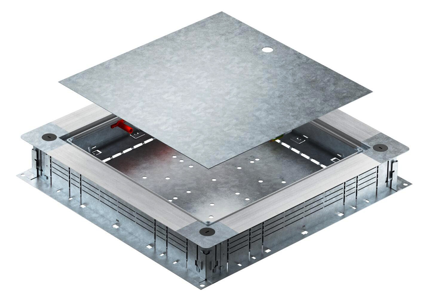 1St. Obo Bettermann UZD350-4 Zug- und Abzweigdose Estrichhoehe 80-160
