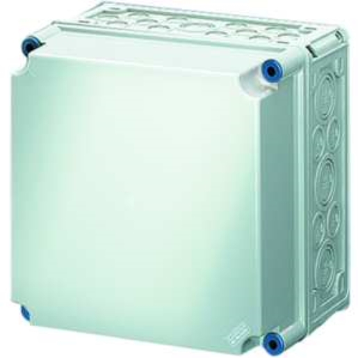 1St. Hensel Mi 0211 Mi-Leergehäuse, Einbaumaße 275x275x191mm, nicht durchsicht. Deckel 2000009 Mi0211