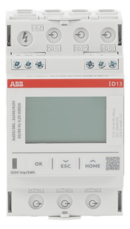 1St. ABB D13 15-M 65 MBUS Drehstromzaehler 65A Mbus MID 1DO+1DI