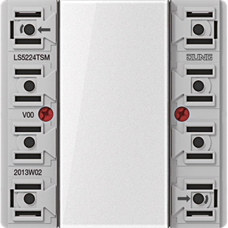 1St. Jung LS5224TSM Tastsensor-Modul 24 V 2fach AC/DC 24 V 2-kanalig (4 Schaltpunkte) Beschriftungsfeld LS 5224 TSM