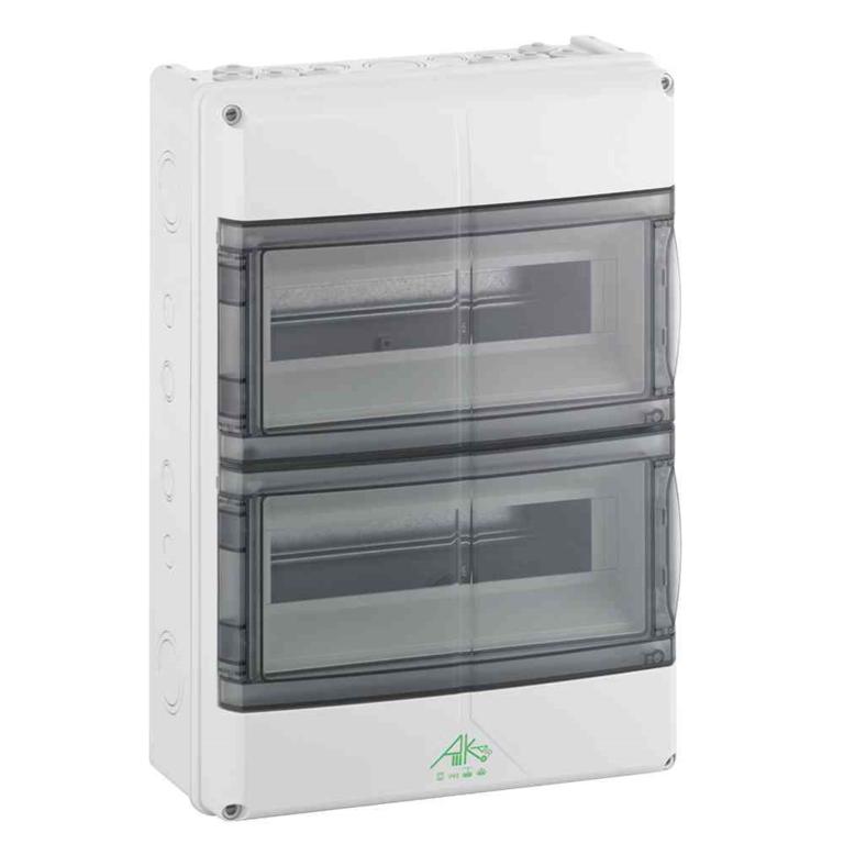 1St. Spelsberg 73342801 AK28 AK 28 Kleinverteiler IP65, 2-reihig, 28TE, 315 x 450 x 155 mm, PEN-Klemmschiene, 6 x Klemms