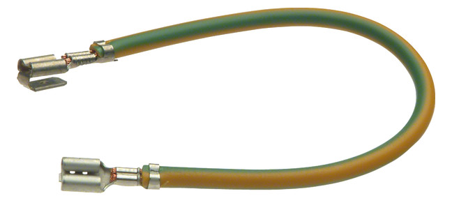 1St. Hager L4182GNGE Erdungsleitung Länge 300mm grün-gelb