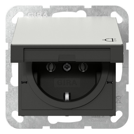 1St. Gira 4184600  Steckd. KD SRK System 55 Edelstah