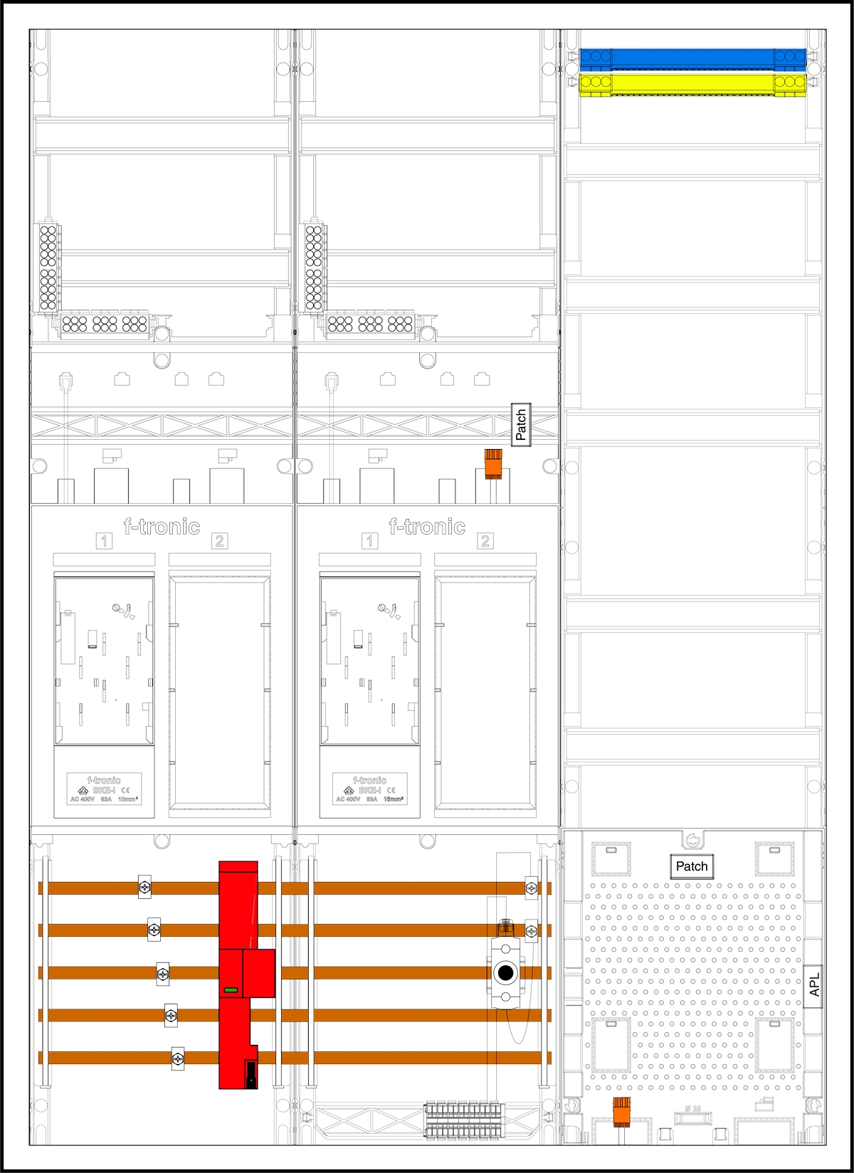 1St. F-Tronic EHZ732APZD01ÜS EHZ732APZD01ÜS, 2 ZP,2 DS, 2 R, 1 VAPZ inkl. APL, SPVGD01, ÜSS, 2 PPV, 1 PL150 7195570