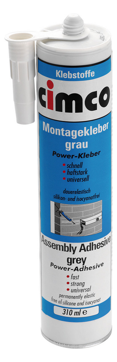 1St. Cimco Montagekleber 151154 weiß 310ml