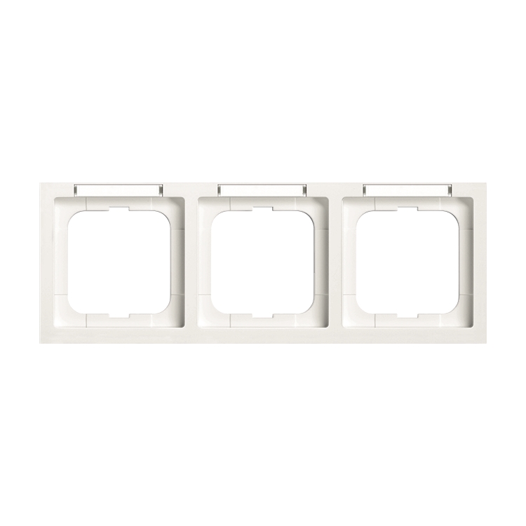 1St. Busch-Jaeger 1733-184 NSK future mit Beschriftungsfeld, 3-fach Rahmen future studioweiß