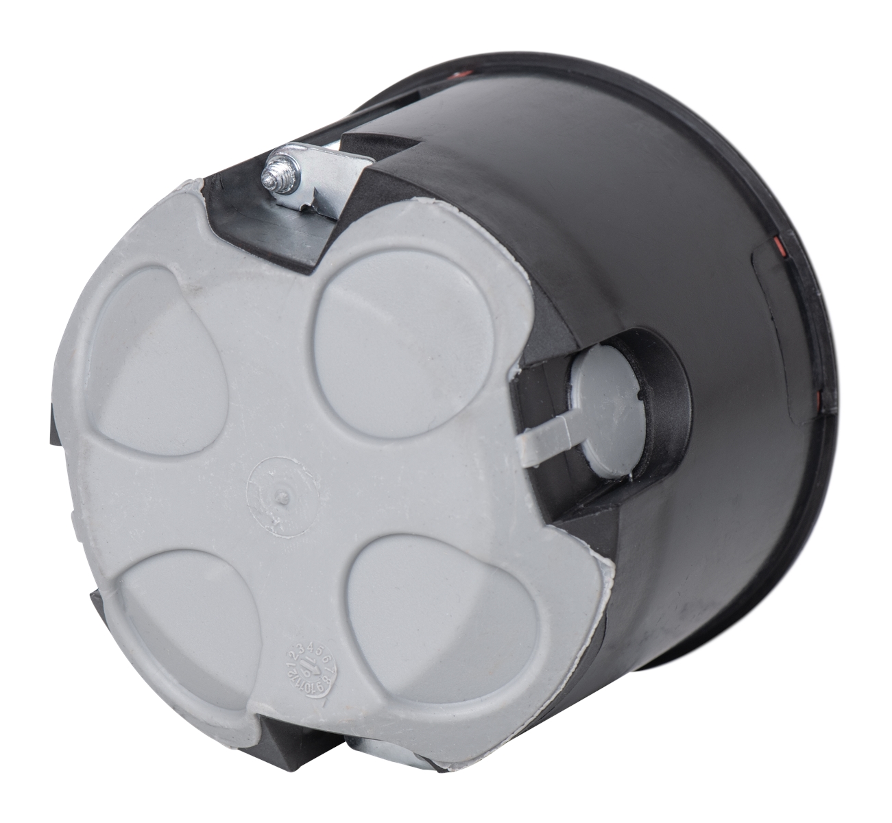 10St. F-Tronic BS3500 HW Geräte-Verbindungsdose, BS3500, Ø 68mm, t=62mm, mit Rohreinführung 4x M20 7500044