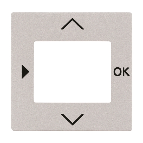 1St. Busch-Jaeger 6435-83 Zentralscheibe Busch-axcent alusilber